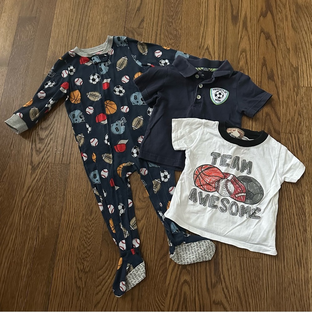 Toddler boy sporty bundle, size 18-24M